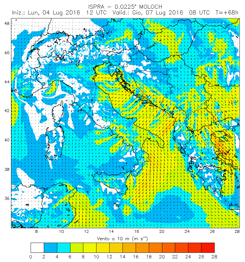 Previsione del vento 