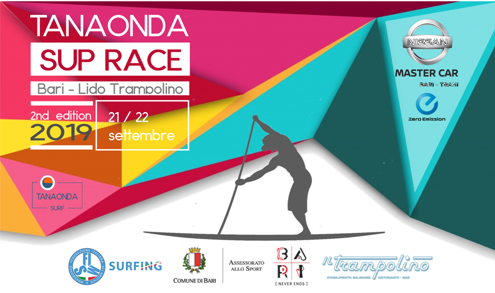 TANAONDA SUP Race 2019 – 2and  Bari 21/22 Settembre # Comunicato stampa 