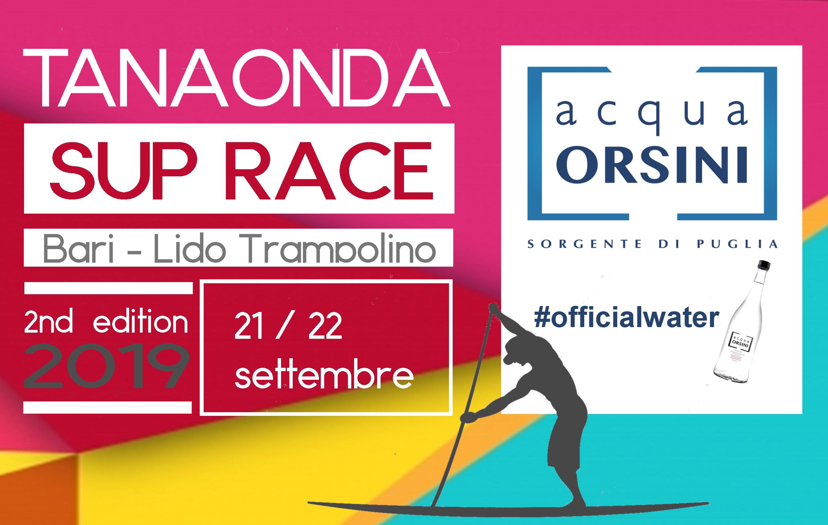 Acqua Orsini #officialwater della SUP Race Tanaonda 2019